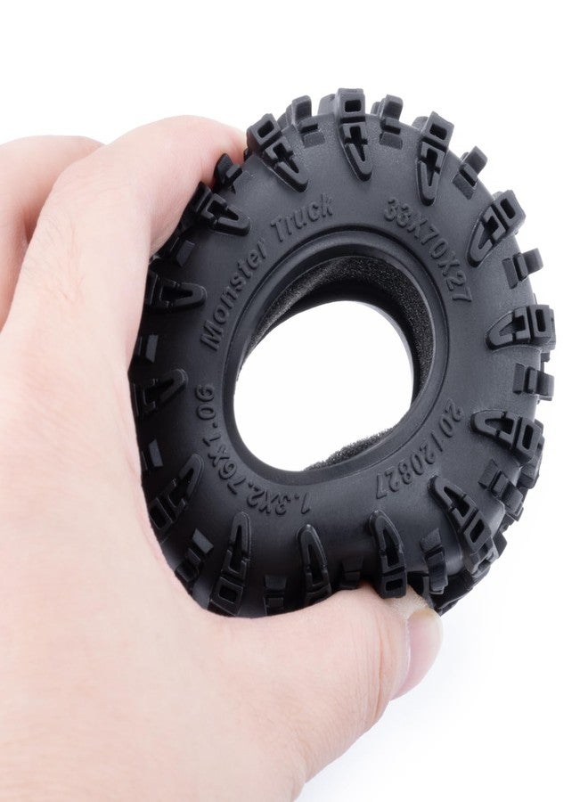 RCHUBAM إطارات RCHUBAM 1.3 RC Crawler مقاس 70 * 27 مم، إطارات TRX4M 1.3 بوصة كبيرة للطين متوافقة مع سيارات TRX4M SCX24 1/18 1/24 RC Crawler (A) - Image 5